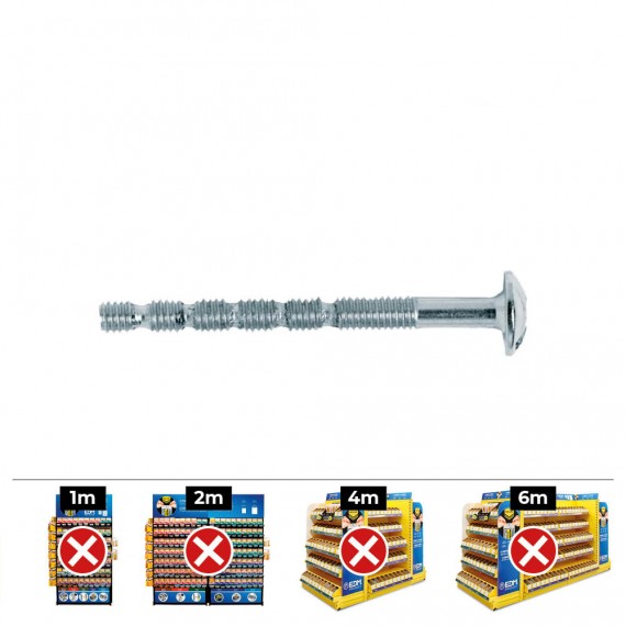 Caja 250 unid. tornillo tirador multilargo din/ref tirm ø4x45mm niquelado celo