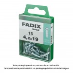Caja m 15 unid. tornillo rosca chapa cp cinc 4,2x19mm fadix