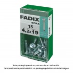 Caja s 15 unid. tornillo rosca chapa cr autot. 4,2x19mm fadix