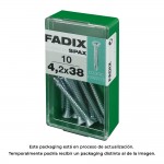 Caja s 10 unid. tornillo rosca chapa cp autot. cinc 4,2x38mm fadix
