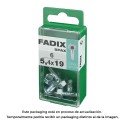 Caja s 6 unid. tornillo rosca chapa hexagonal autot. 5,4x19mm fadix
