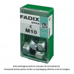 Caja s 4 unid. tuerca con autofreno cinc m 10 fadix