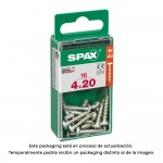 Caja 16 unid. tornillo madera spax cab. redonda wirox 4,0x20mm spax