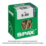 Caja 75 uds. tornillo madera spax cab. plana yellox 5,0x50mm spax