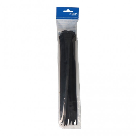 Bridas negras 300x8mm nylon alta calidad (blister 25 unid.) edm