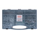 Surtido de tornillos/tacos/clavos 560 piezas black+decker