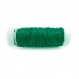 Alambre forrado con bobina n° 6 verde, calibre 0,40 mm x 50 m