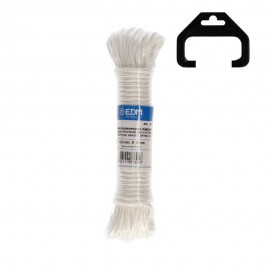 Cordón trenzada tendedero polipropileno blanco, calibre 4,5 mm x 10 m