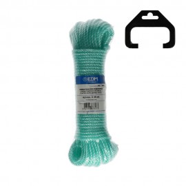 Cordón de plástico verde, calibre 4 mm x 25 m