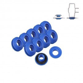 Conjunto de 10 anillas de plástico para toldos y lonas ø2,8x0,7cm benson