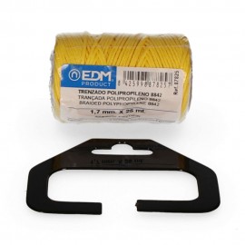 Cordón trenzado polipropileno 8842 amarillo, calibre 1,7 mm x 25 m