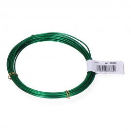 Alambre aluminio verde, calibre ø1,5 mm x 5 m