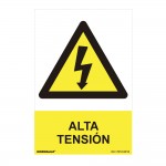 Cartel peligro "alta tension" (pvc 0.7mm) 30x40cm normaluz