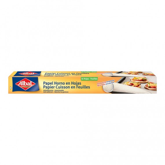 Papel de horno 16 hojas albal