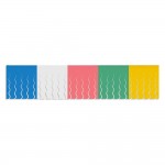 Bandera flecos plástico multicolor party products