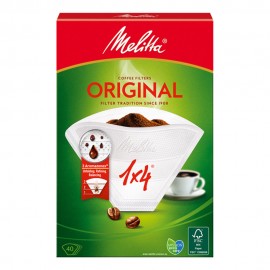 Filtro café 1-4 tazas 40 uds