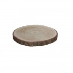 Base decorativa tronco de madera ø30x3cm
