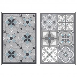 Sticker decorativo modelo azulejo colores surtidos 43.5x30x0.1cm