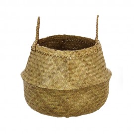 Cesta de mimbre natural plegable 43,5 x 29 cm