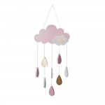 Movil infantil modelo nube color rosa