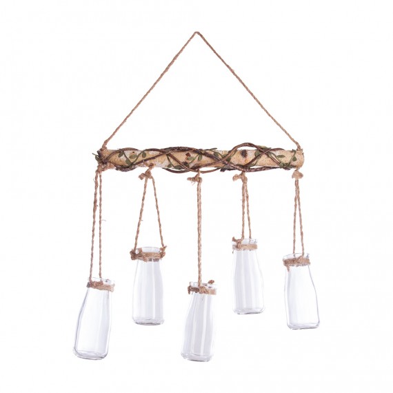 Conjunto 5 jarrones colgantes decorativos 44,5x40.5x6cm