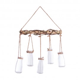 Conjunto 5 jarrones colgantes decorativos 44,5x40.5x6cm
