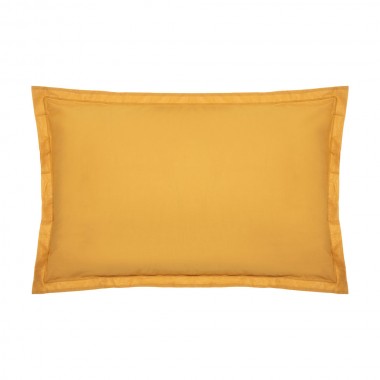 Funda de almohada color mostaza 70x50cm