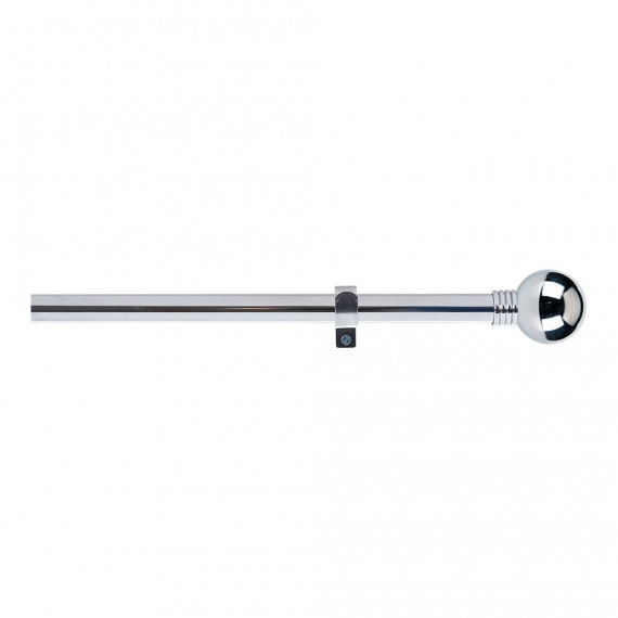 Kit barra cortina anillo extensible de 110 a 200cm cromo cintacor - storplanet