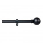 Kit barra cortina anillo extensible de 110 a 200cm negro cintacor - storplanet