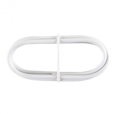 Cable plastificado blanco (gusanillo) 1m portavisillo pv024 cintacor - storplanet