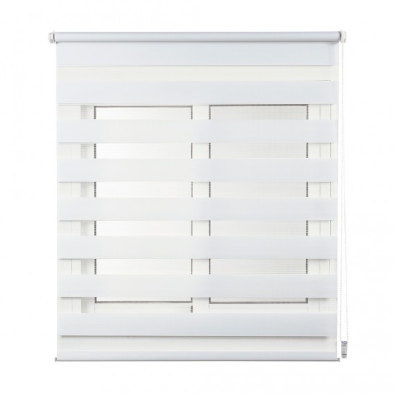 Estor enrollable clip&fix noche&dia blanco 120x180cm cintacor - storplanet