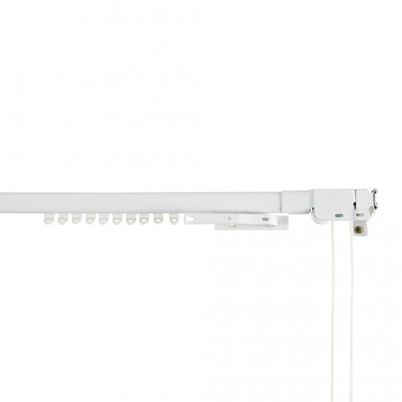 Riel reforzado extensible 70-120cm blanco cintacor - storplanet