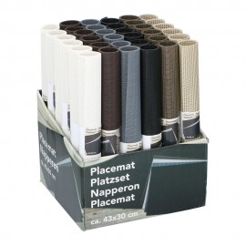 Mantel individual de colores variados, 43 x 30 cm