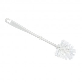 Escobilla para wc de plastico pvc blanca