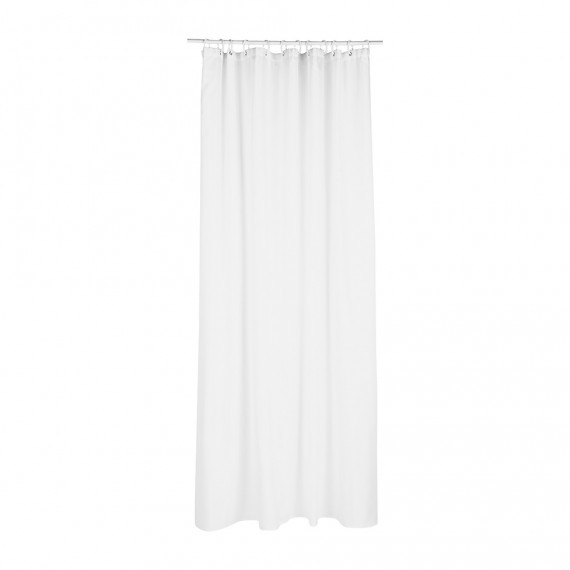 Cortina para baño polyester blanca 180x200cm