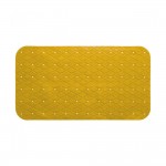 Alfombra de ducha interior rectangular antideslizante mostaza 69x39cm
