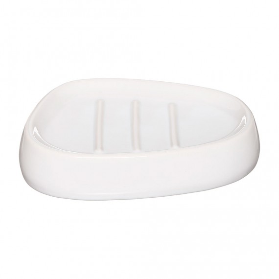 Jabonera de baño color blanco