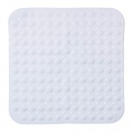Alfombra ducha cuadrada blanca 55x55cm