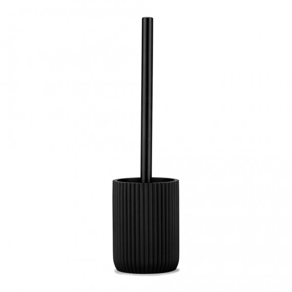 Escobilla resina negro mate ø9,5x36cm andrea house