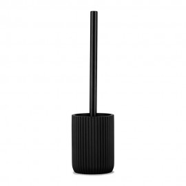 Escobillero wc resina negro mate ø9,5 x 36 cm