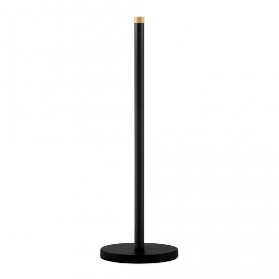 Portarrollos de baño de metal negro ba72125 andrea house