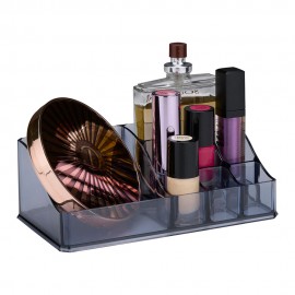 Organizador cosméticos con 8 compartimentos distribución rectangular, colores surtidos