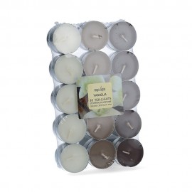 Pack 30 unid. velas con aroma vainilla 3,7cm magic lights
