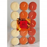 Pack 30 unid. velas con aroma naranja-canela 3,7cm magic lights