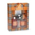 Estuche mikado difusor + 2 velas naranja-canela magic lights