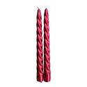 Pack 2 velas decorativas rojas ø2x24cm magic lights