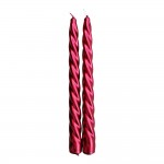 Pack 2 velas decorativas rojas ø2x24cm magic lights