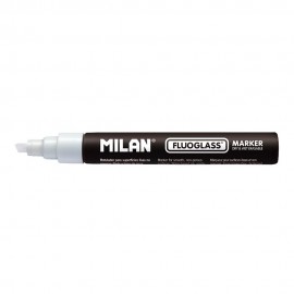 Rotulador borrables fluoglass 2 - 4 mm blanco en blister