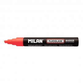 Rotulador borrables fluoglass 2 - 4 mm rojo en blister
