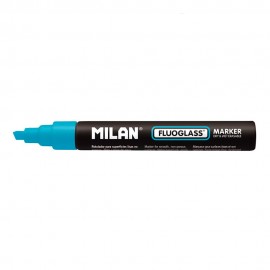 Rotulador borrables fluoglass 2 - 4 mm azul en blister